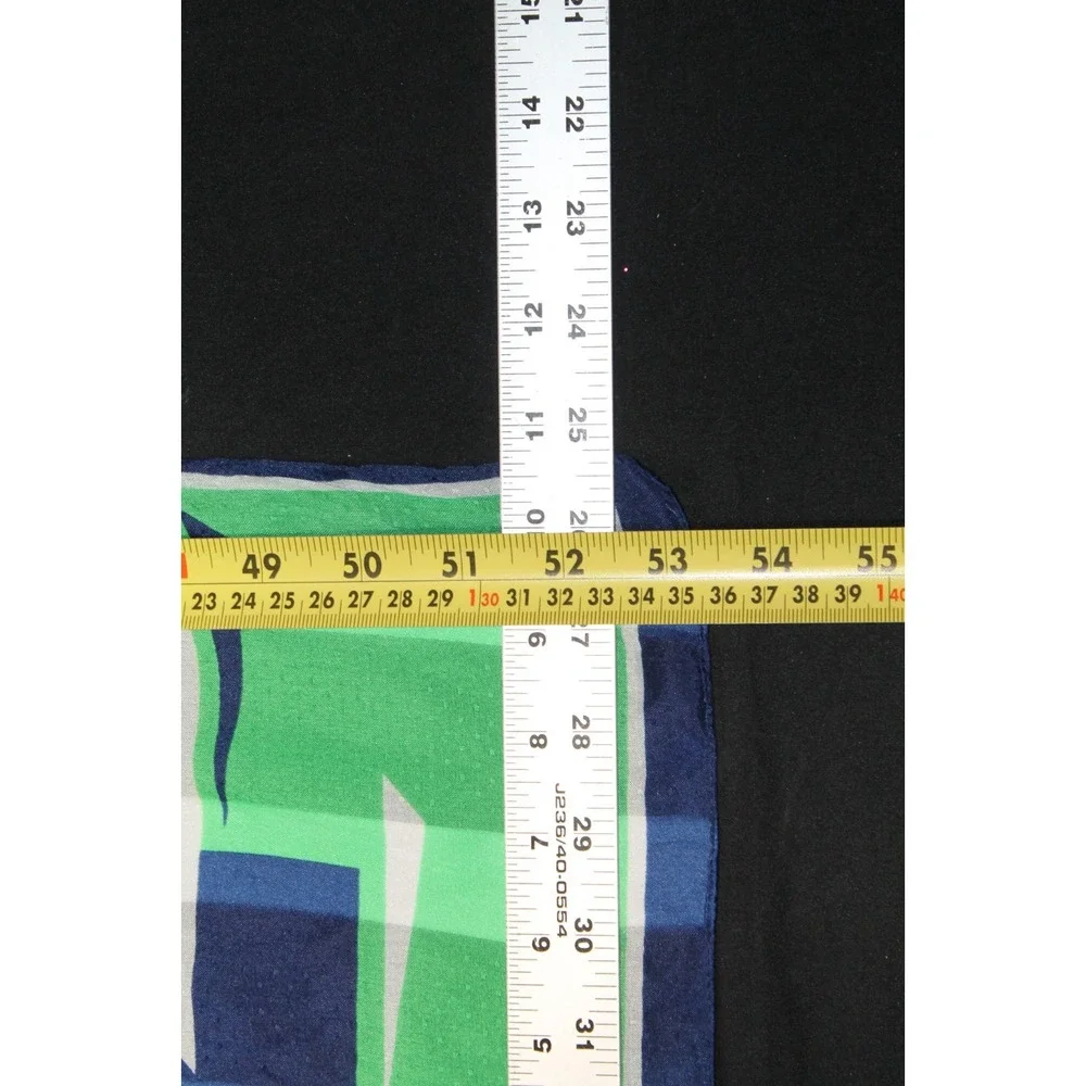 Vintage Sailboat Scarf Set 2 Nautical Red Green Blue Italy 11x53 Rectangle Scarf